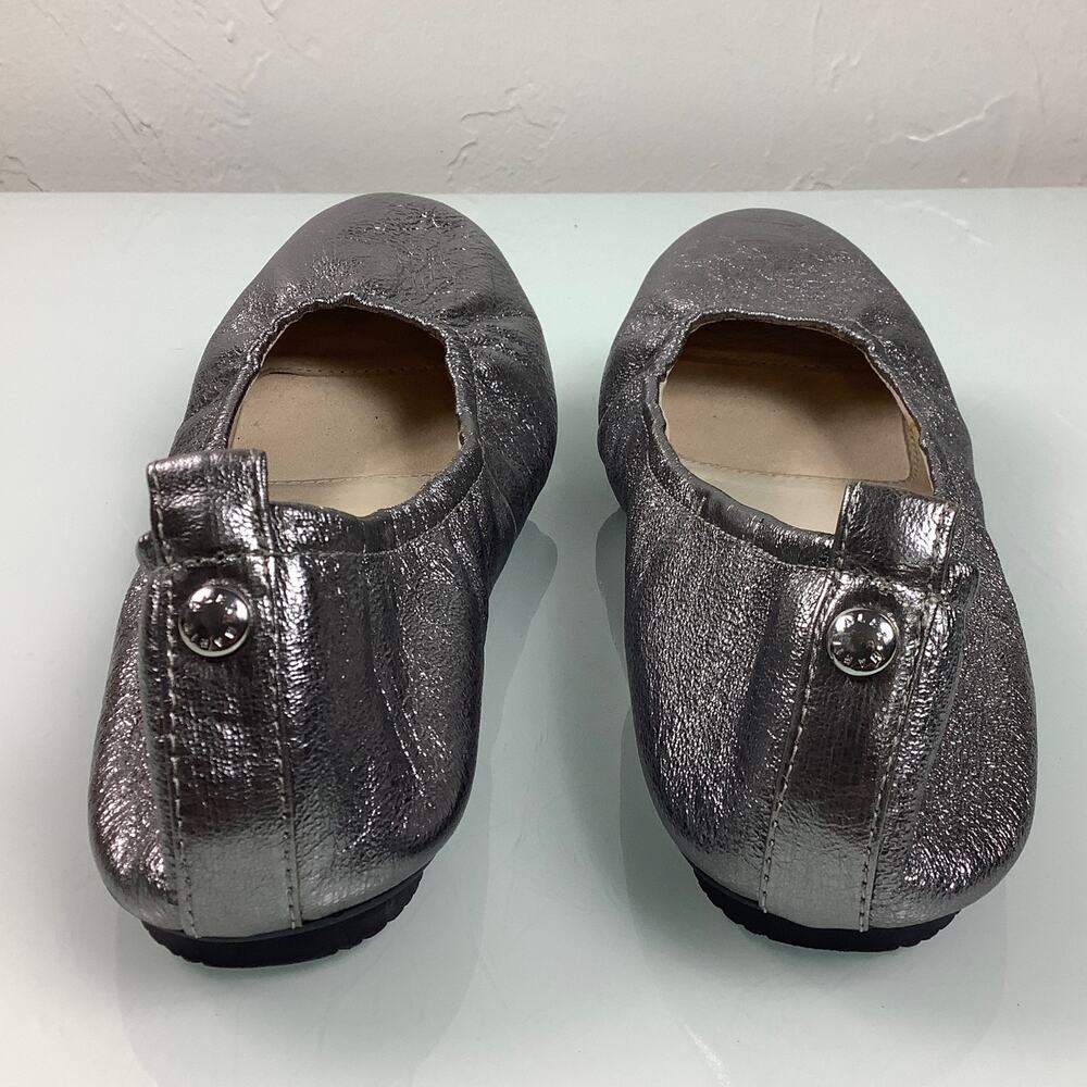 Alex Marie silver leather round toe ballerina flats size 7.5M EUC - Picture 5 of 11